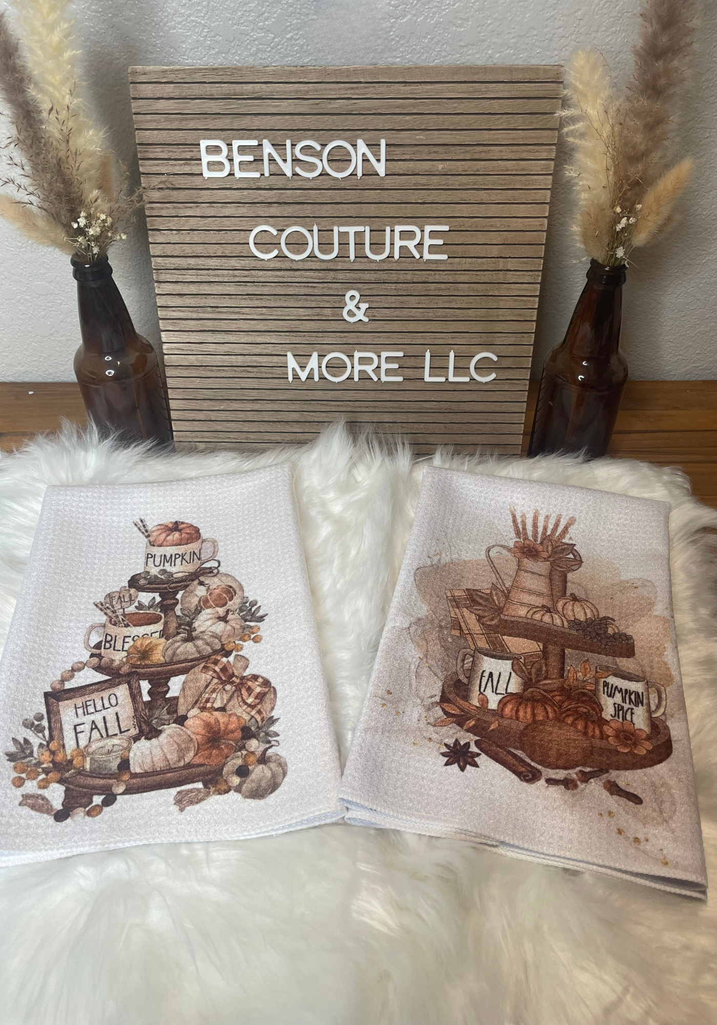 Fall Pumpkin Spice-Kitchen Towel Set