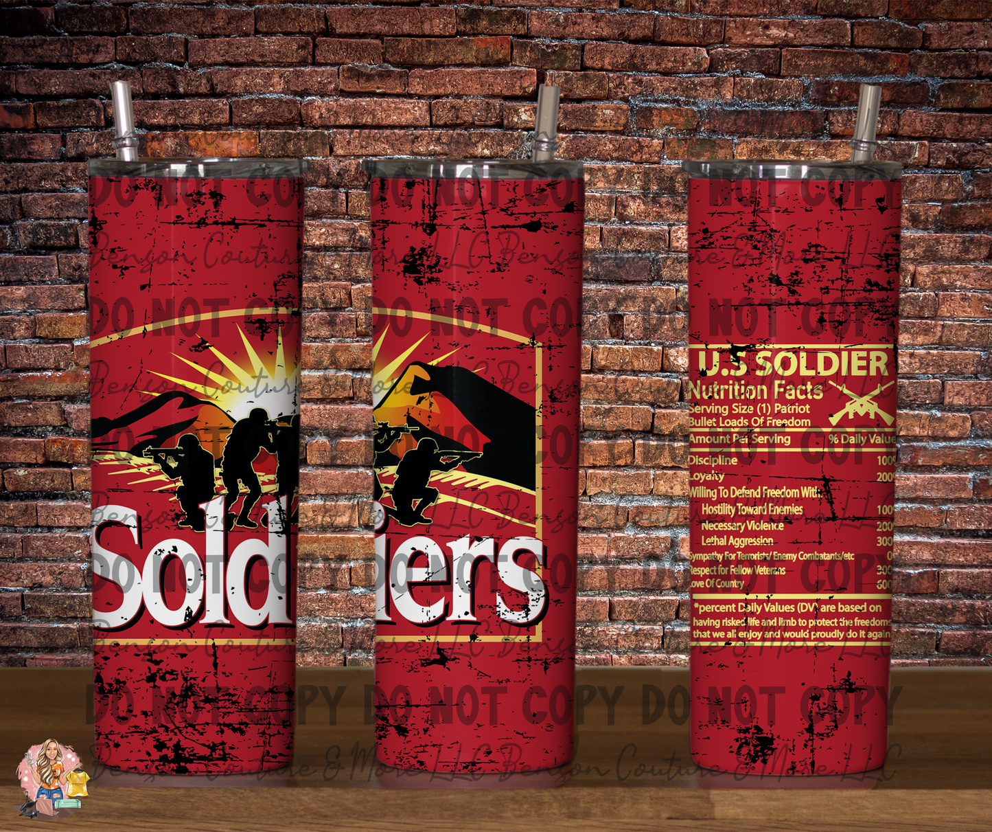 Soliders- Tumbler