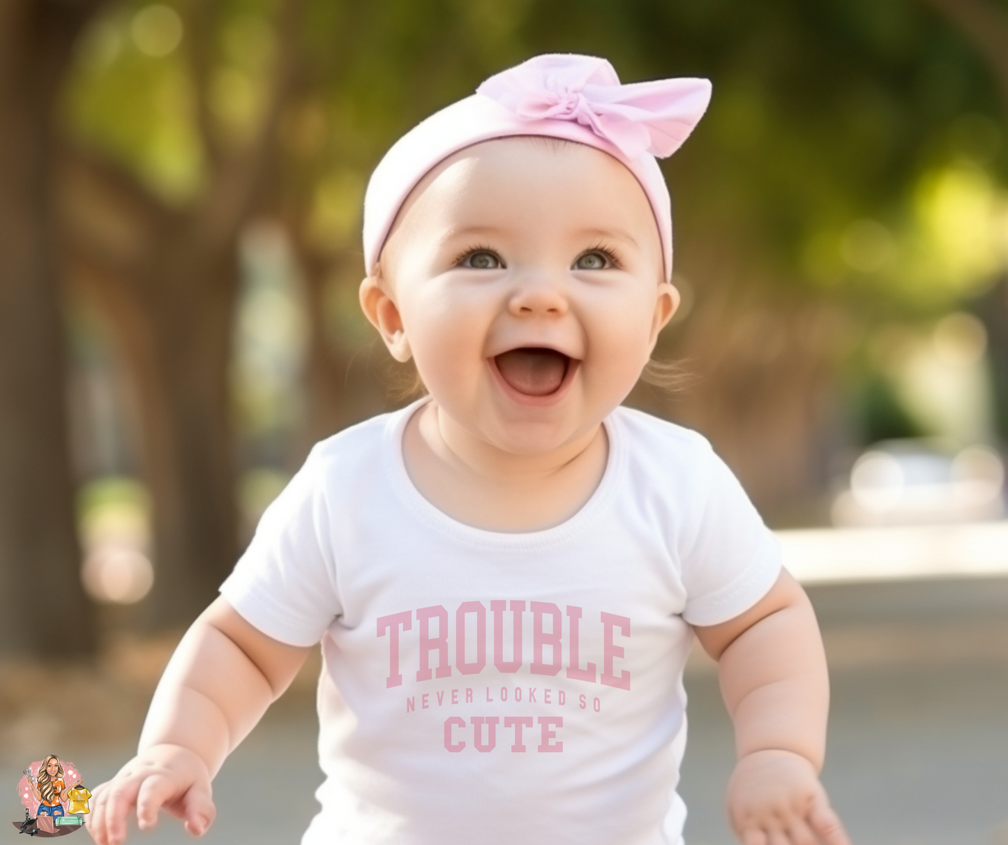 Trouble Never Looked So Cute-Onesie