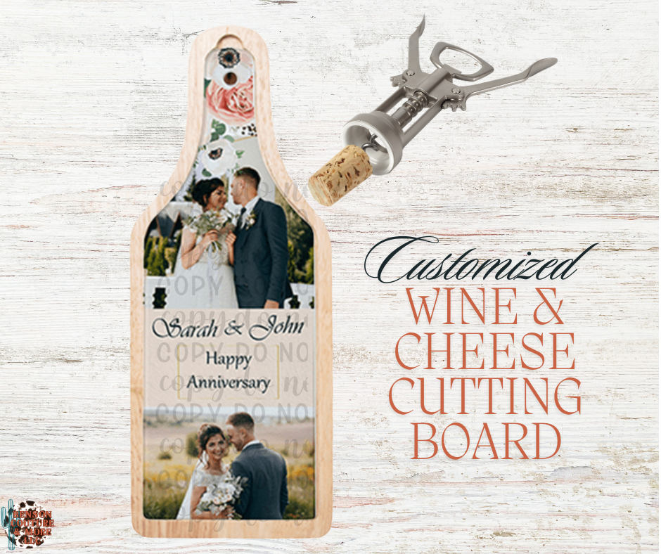 Customized Wine & Cheese Board Set