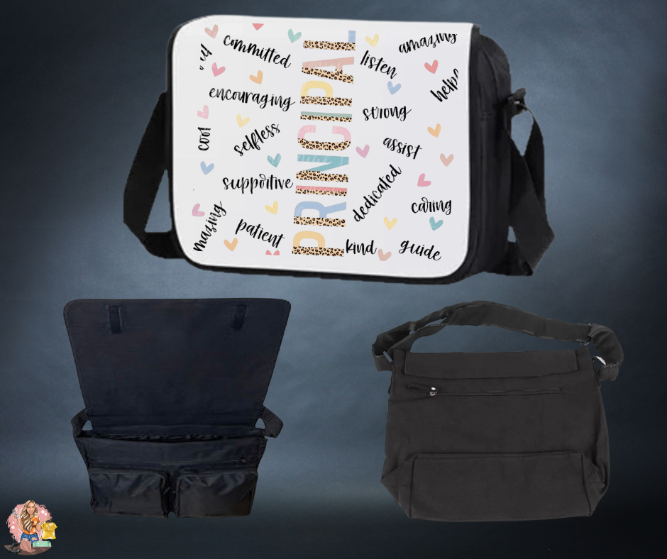 Customizable Black Laptop Bag