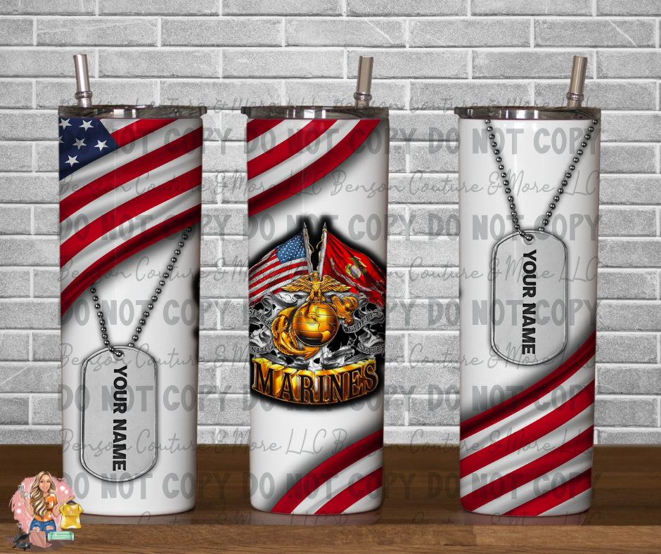 Customizable Marines-Tumbler