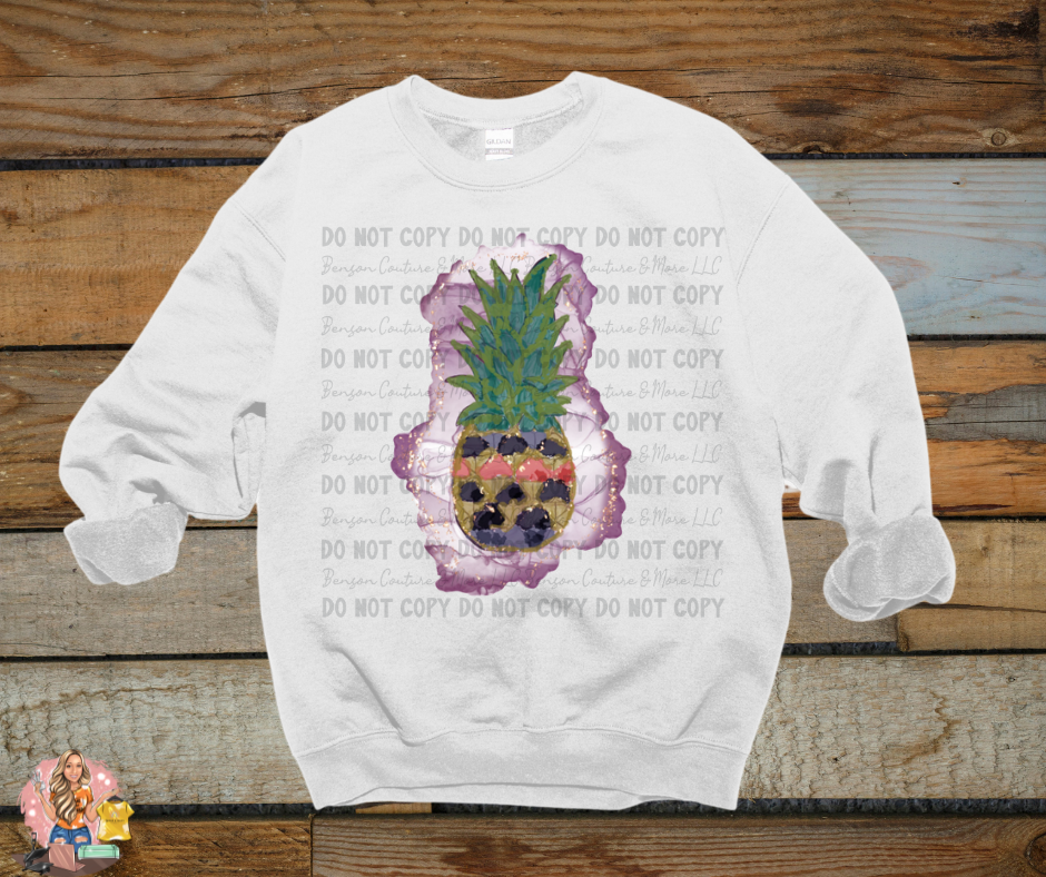 Watercolor Pineapple