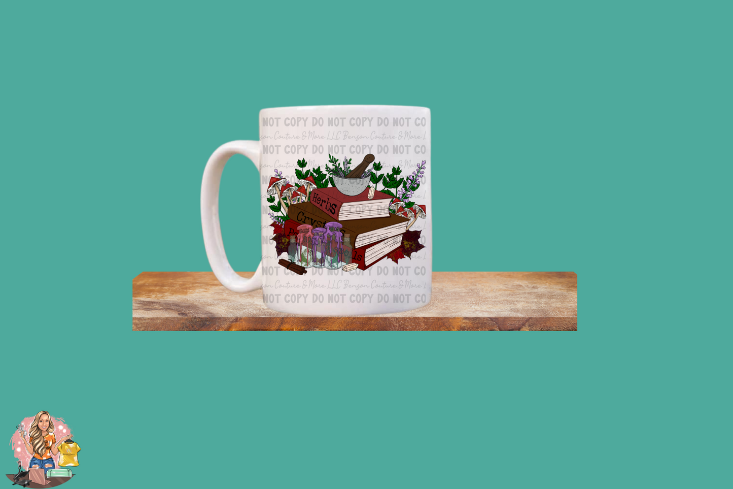 Herbs and Crystals-Mug