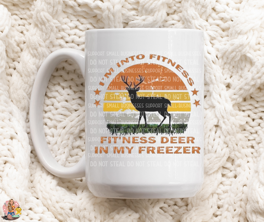 I'm Into Fitness Fitness Deer in my Freezer-Mug