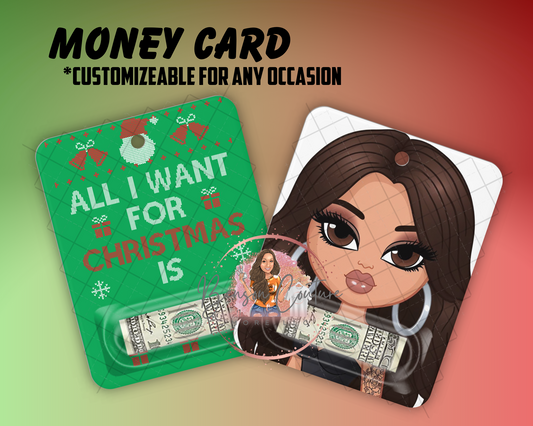 Personalized Money Gift Card
