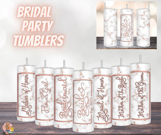 Bridal Party Tumblers