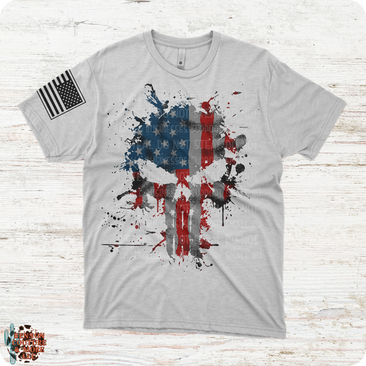 Distressed Punisher American Flag