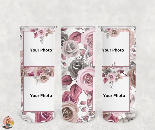 Watercolor floral 4 photo-Tumbler