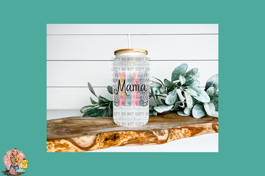 Mama-Beer Can Glass