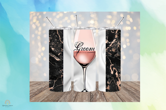 Personalizable Groom-Tumbler